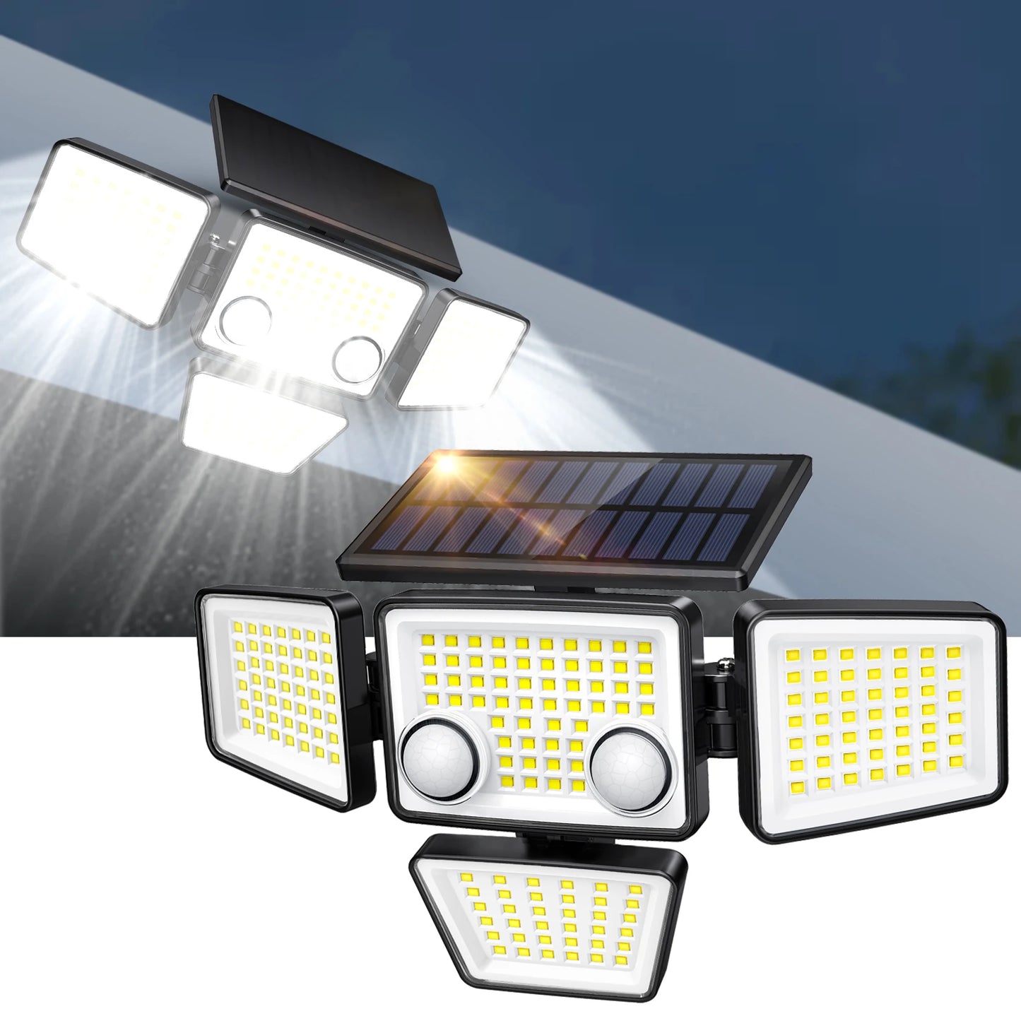 SZRSTH Solar Outdoor Lights Motion Sensor Flood Lights