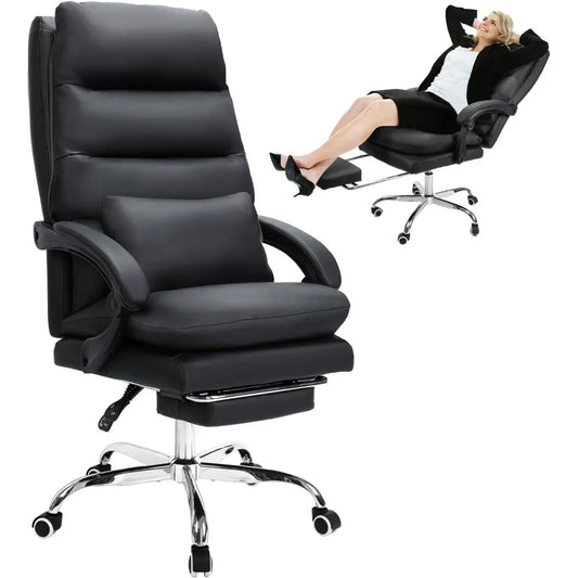 HUANZHUANG Ergonomic Big And Tall Office Chair With Pillow