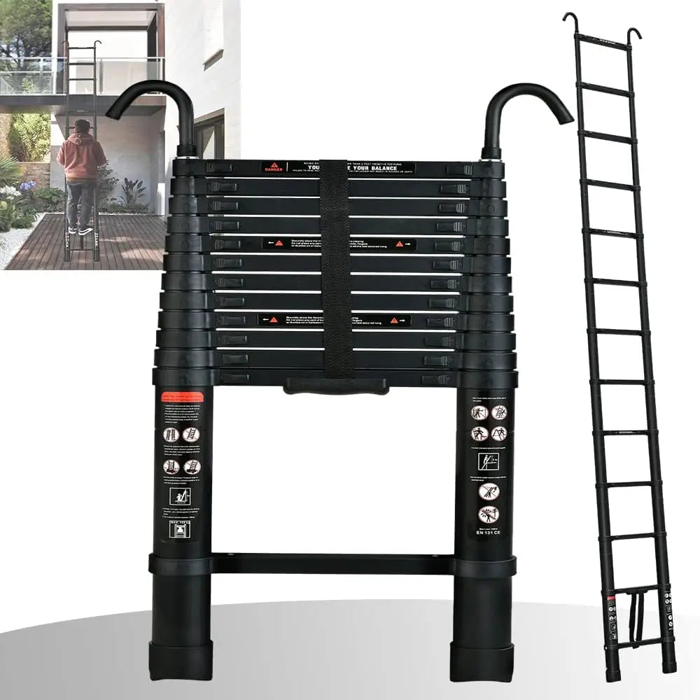 DayPlus Telescopic Ladder With Hooks For Multi Purpose Use