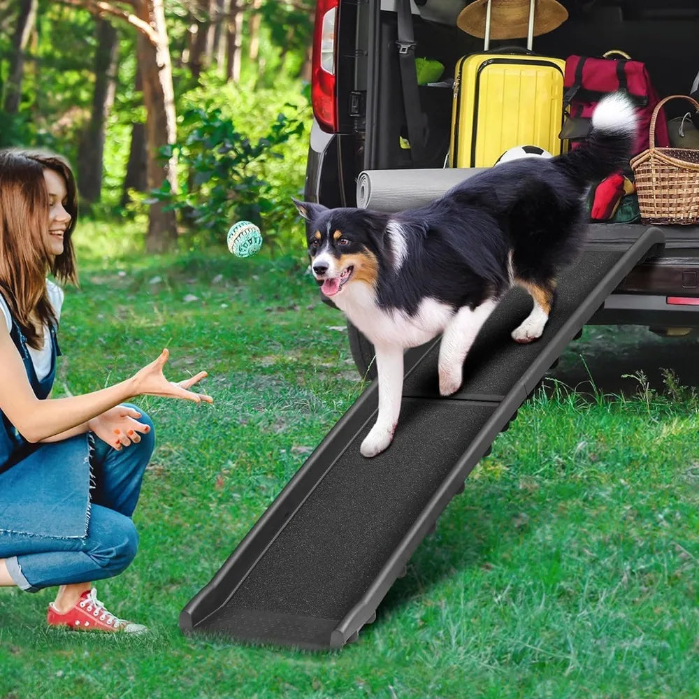 BlackDog Door Folding Ramp Non Slip With Raised Rails