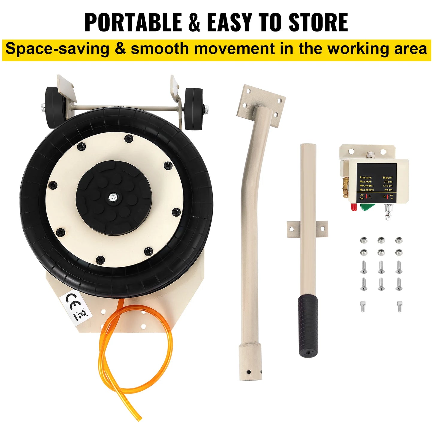 SucceBuy 5 Ton Pneumatic Car Jack Lifter Tool Inflatable