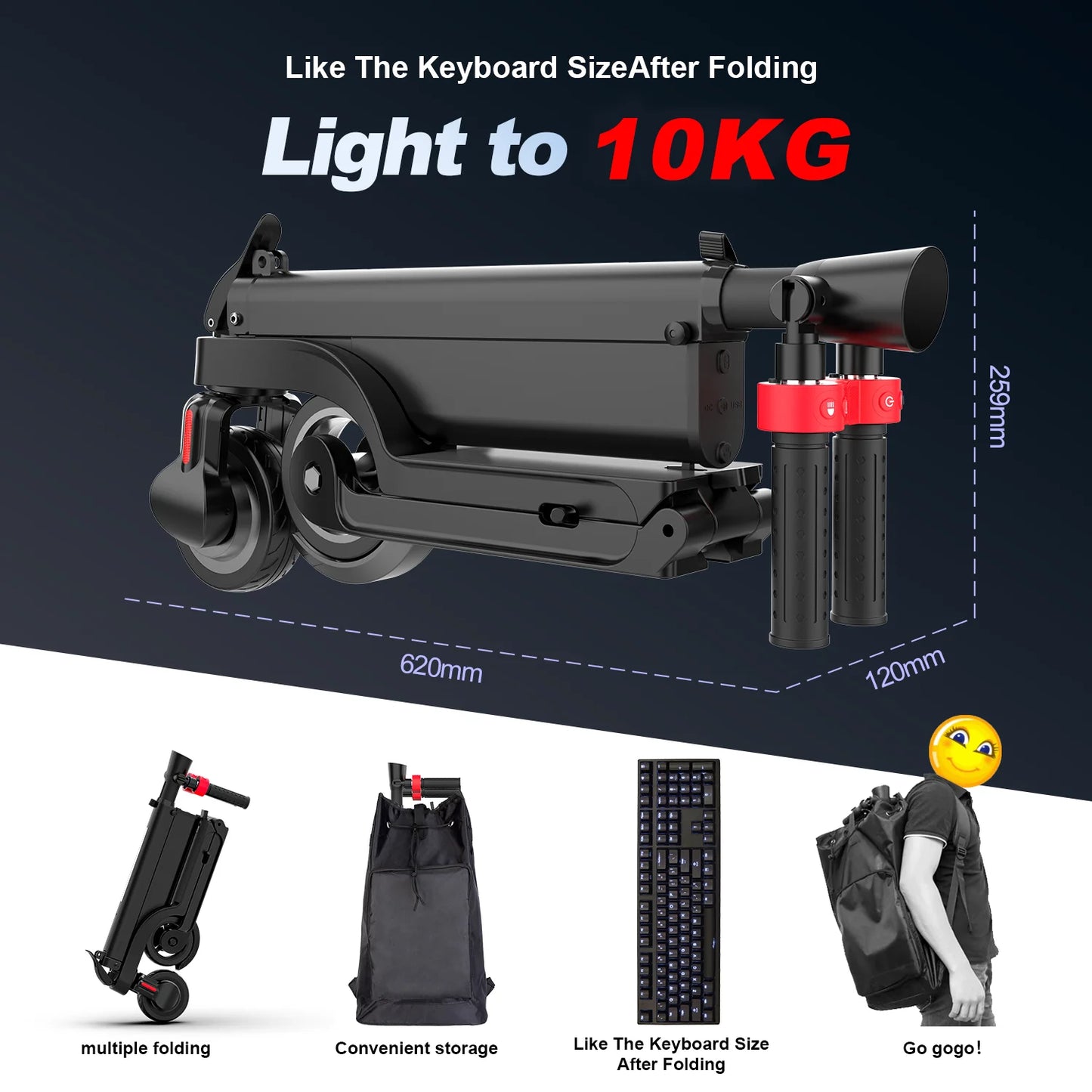 HX Foldable Electric Scooter X6 350W 25kmh For Adults