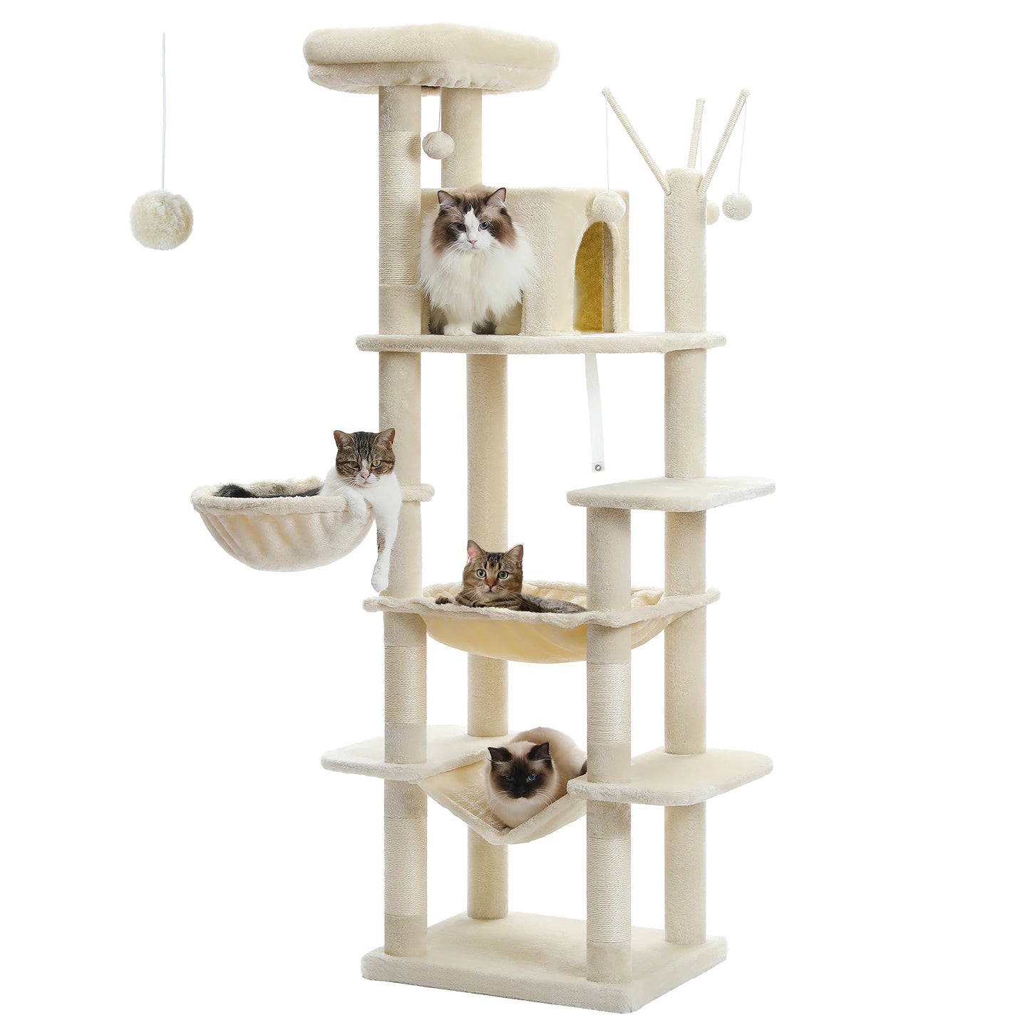 PAWZ Road Cat Tree Tower With Scratching Posts Indoor