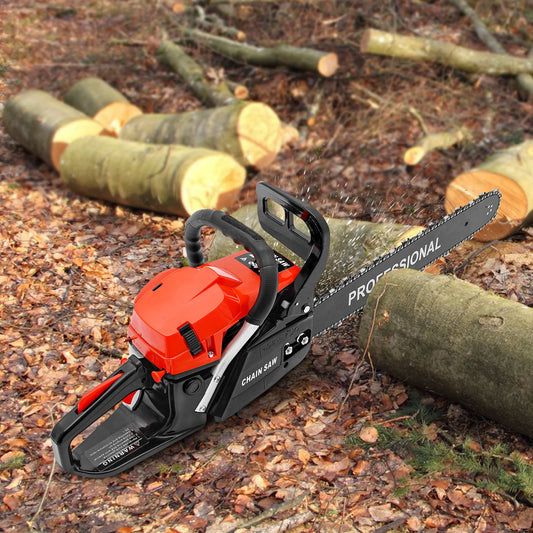 20In Petrol Chainsaw 2 Stroke Single Cylinder Air-cooled 2KW Handheld Petrol Gasoline Chain Saws