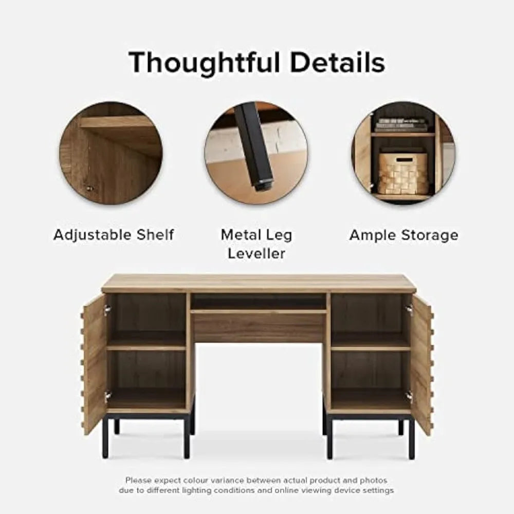 MKDK Norwin Executive Desk Modern Industrial Home Office