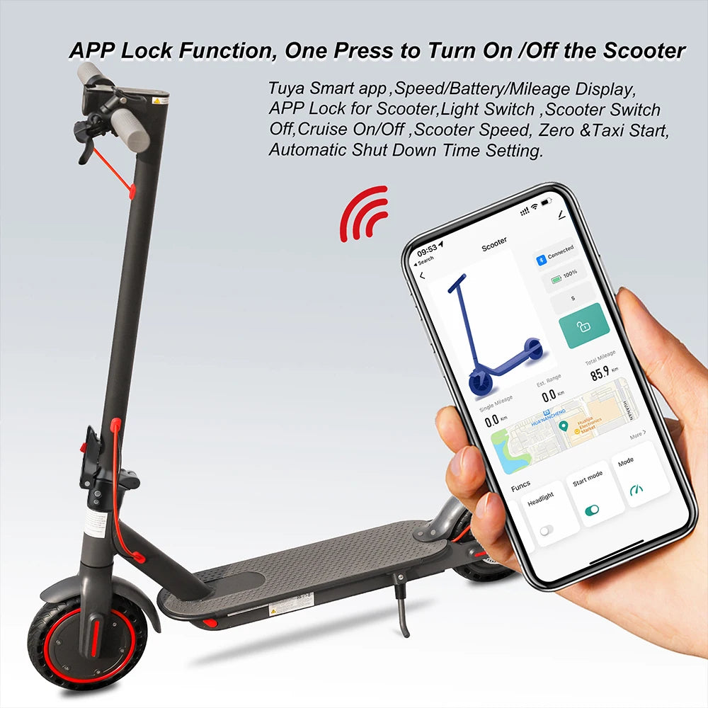 AOVOPRO ES80 Electric Scooter 350W 40 60Km Range App
