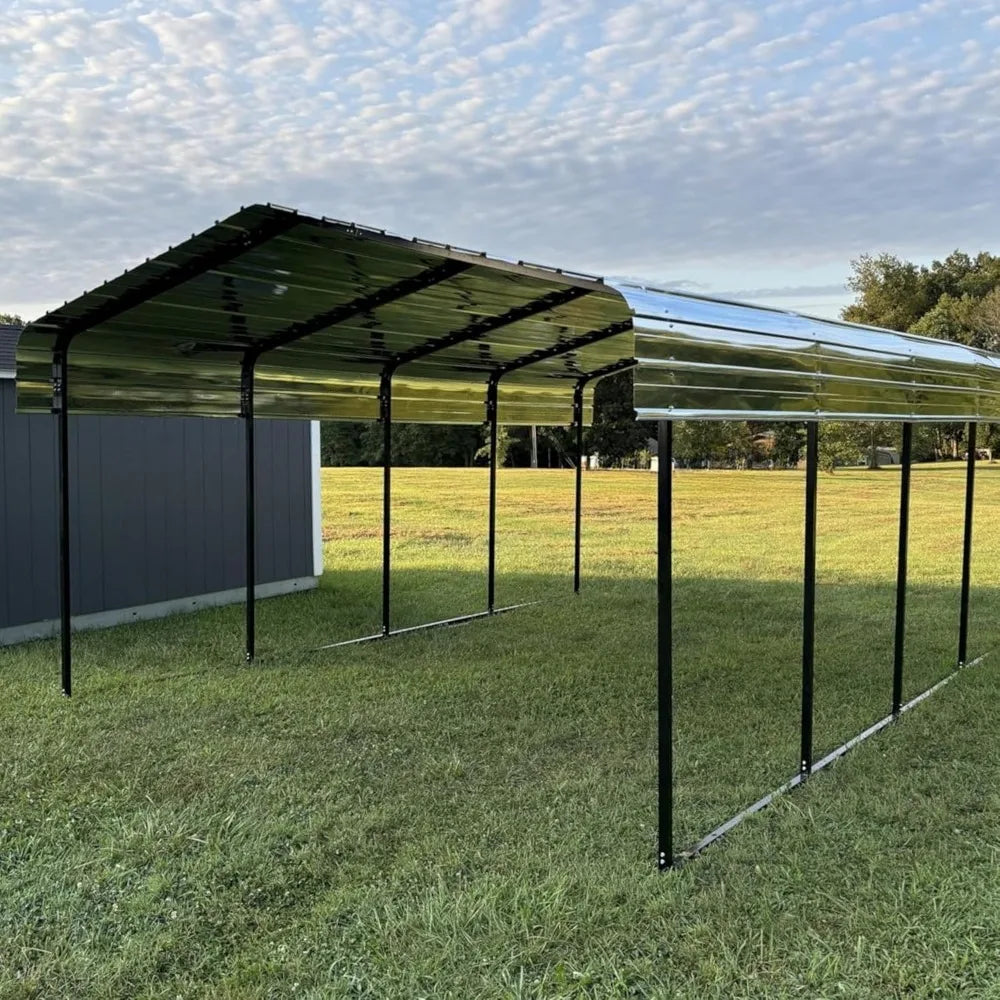 Frame Heavy Duty All Steel Carport Canopy Outdoor Shelter
