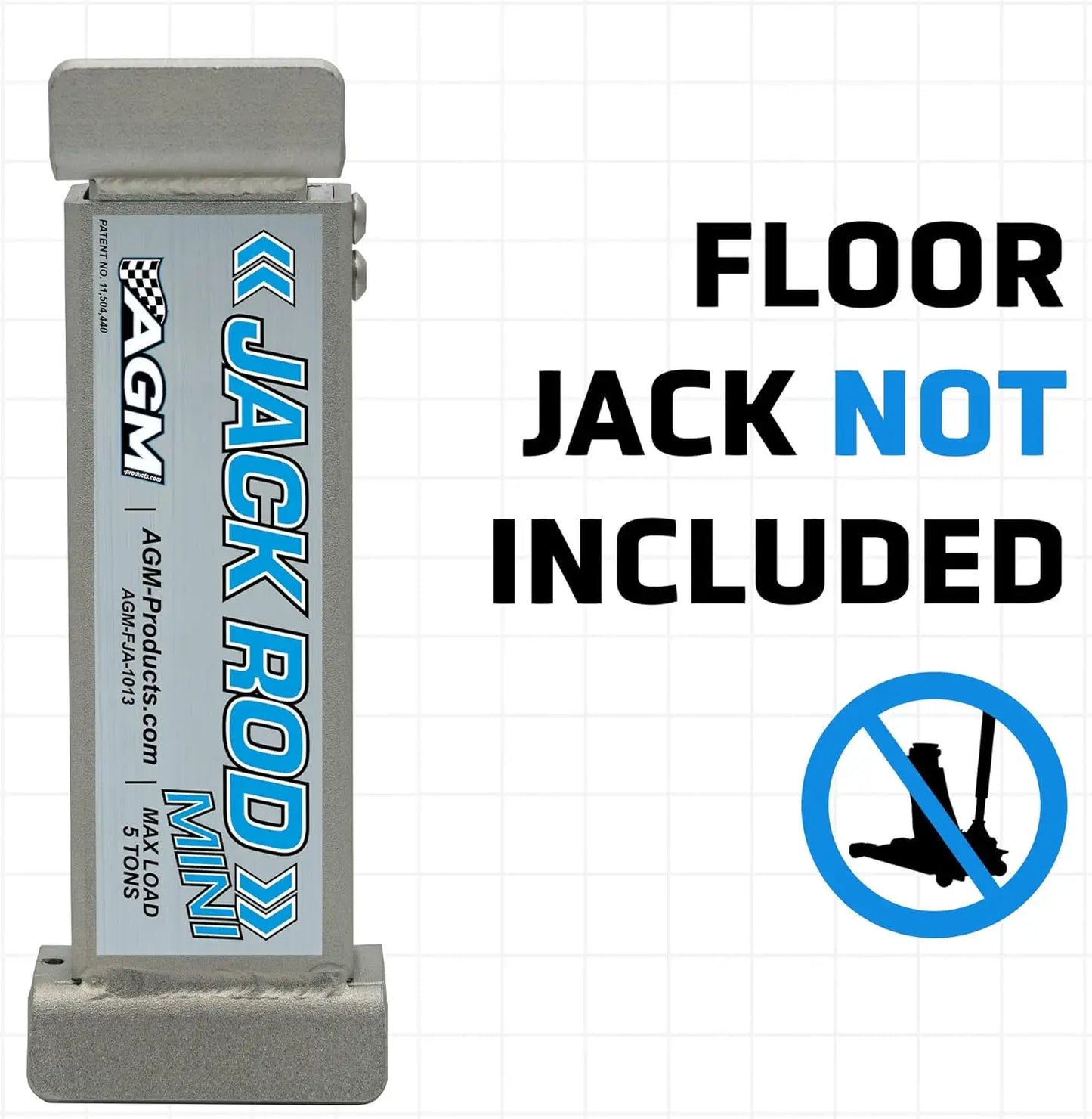 Car Jack Rod Mini 5 Ton Capacity Safety Support Secure Lift for EVs and Trucks Compact and Portable 2 lbs Floor Jack Locking Bar