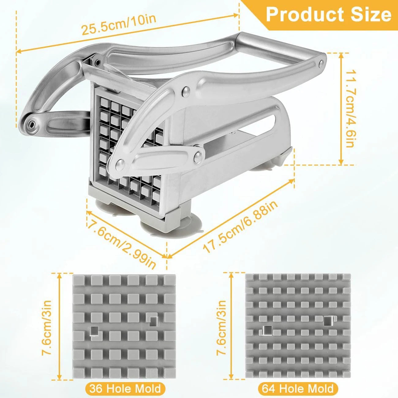 Stainless Steel Potato Cutter For French Fries