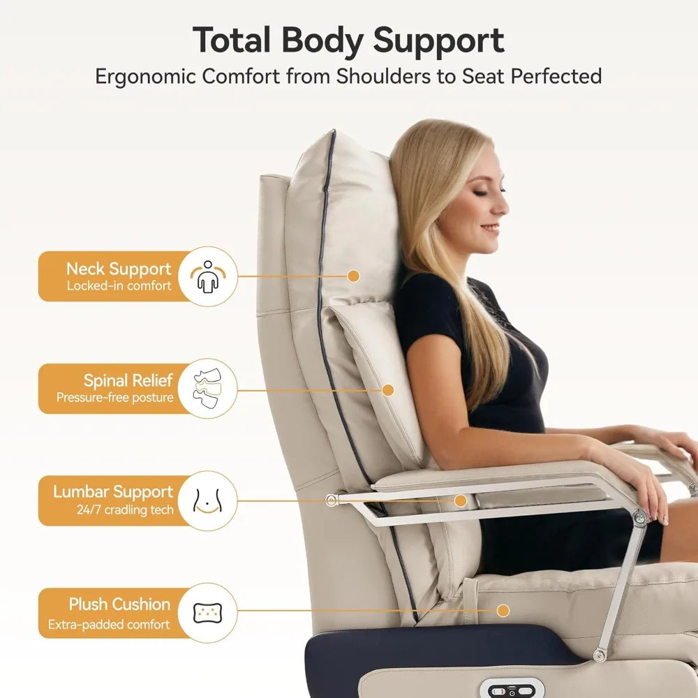 MKDK M80 Dual Motor Electric Executive Office Chair With Footrest