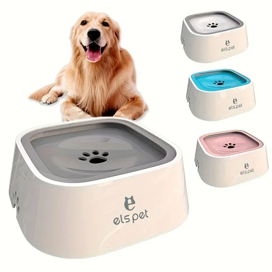 Dog Water Bowl Dog Feeders Slow Water Feeder No-Spill