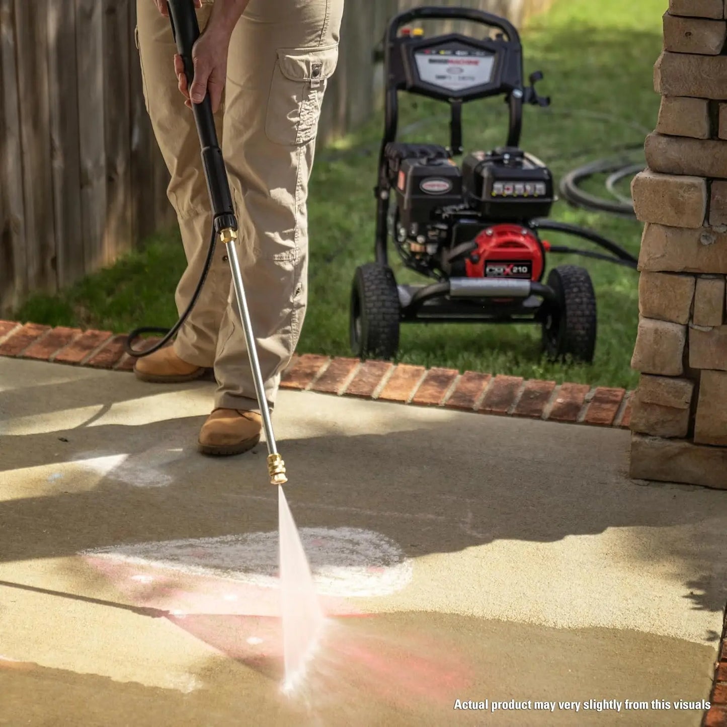 Clean Machine 3500 PSI Gas Pressure Washer, 2.5 GPM, Includes  Spray Gun 15-Inch Surface Cleaner 5/16-in. x 25-ft. MorFlex Hose