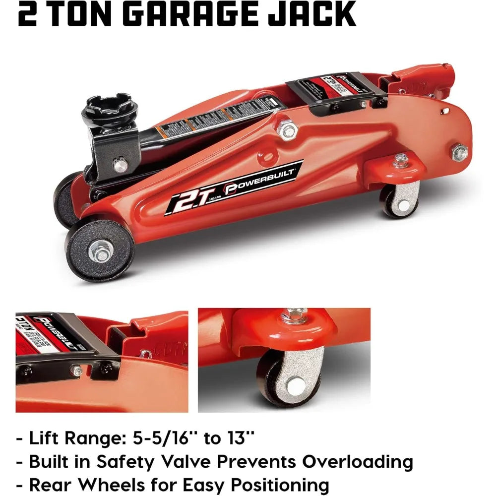 Color Vehicle Lift Kit Jack Stands Folding Creeper Ramp