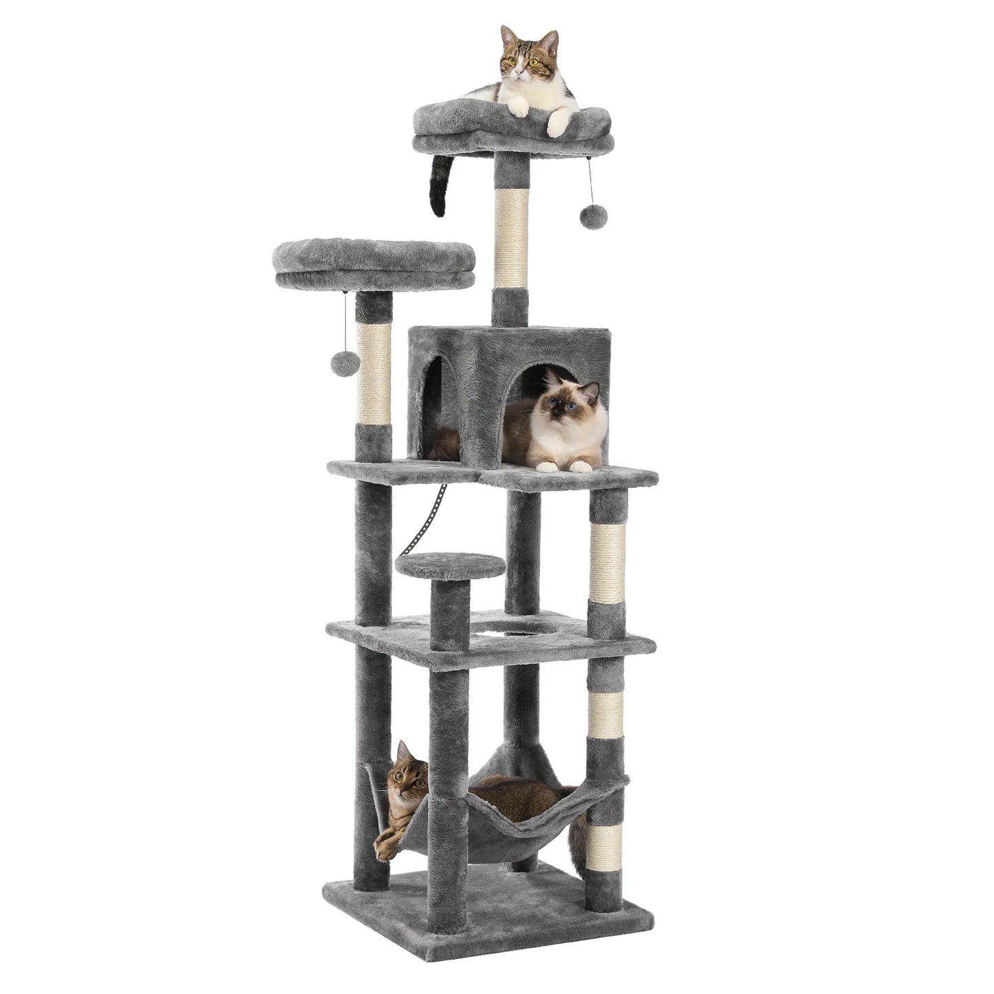 PAWZ Road Cat Tree Tower With Scratching Posts Indoor