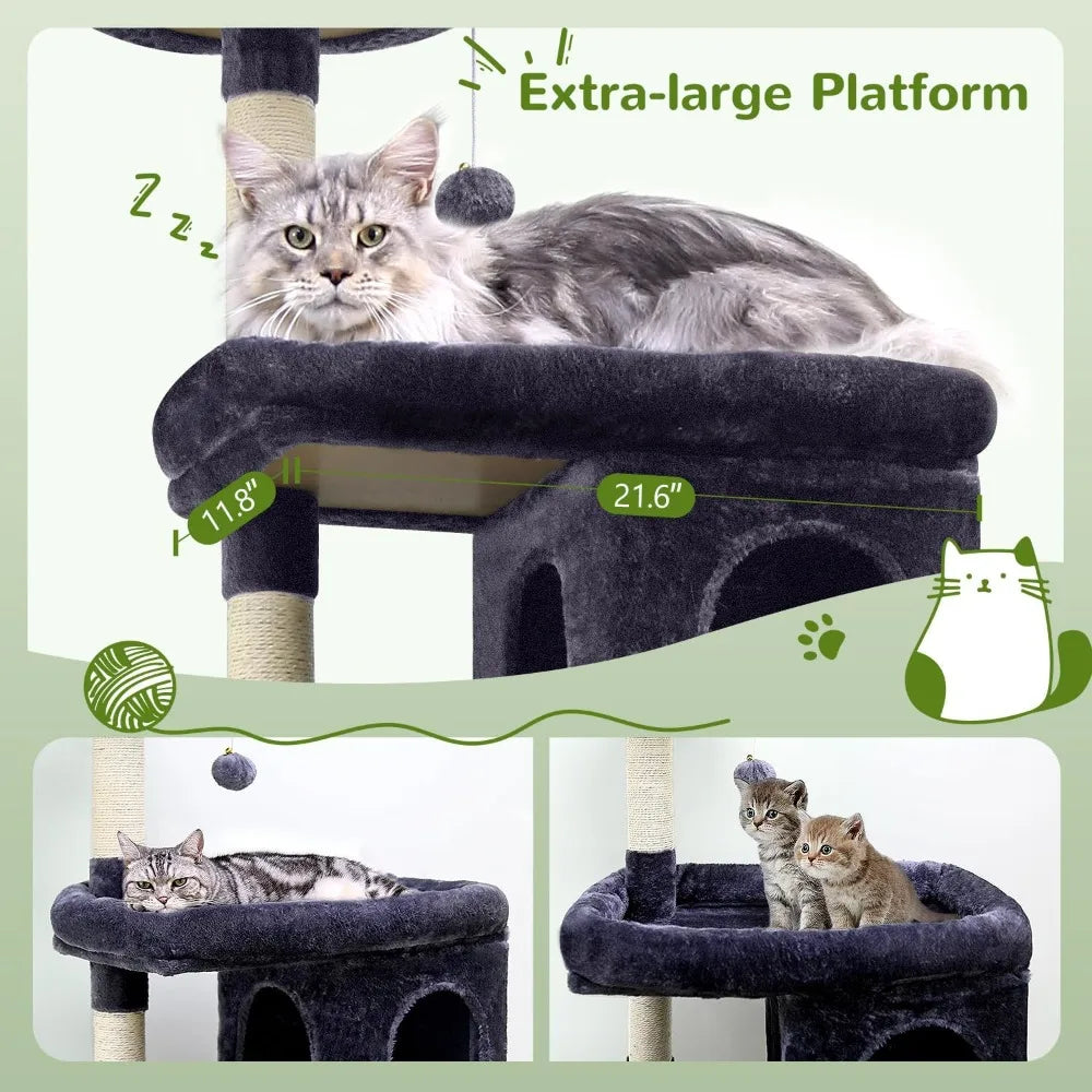 Heavy Duty Cat Tree For Large Cats Maine Coon Style Tower