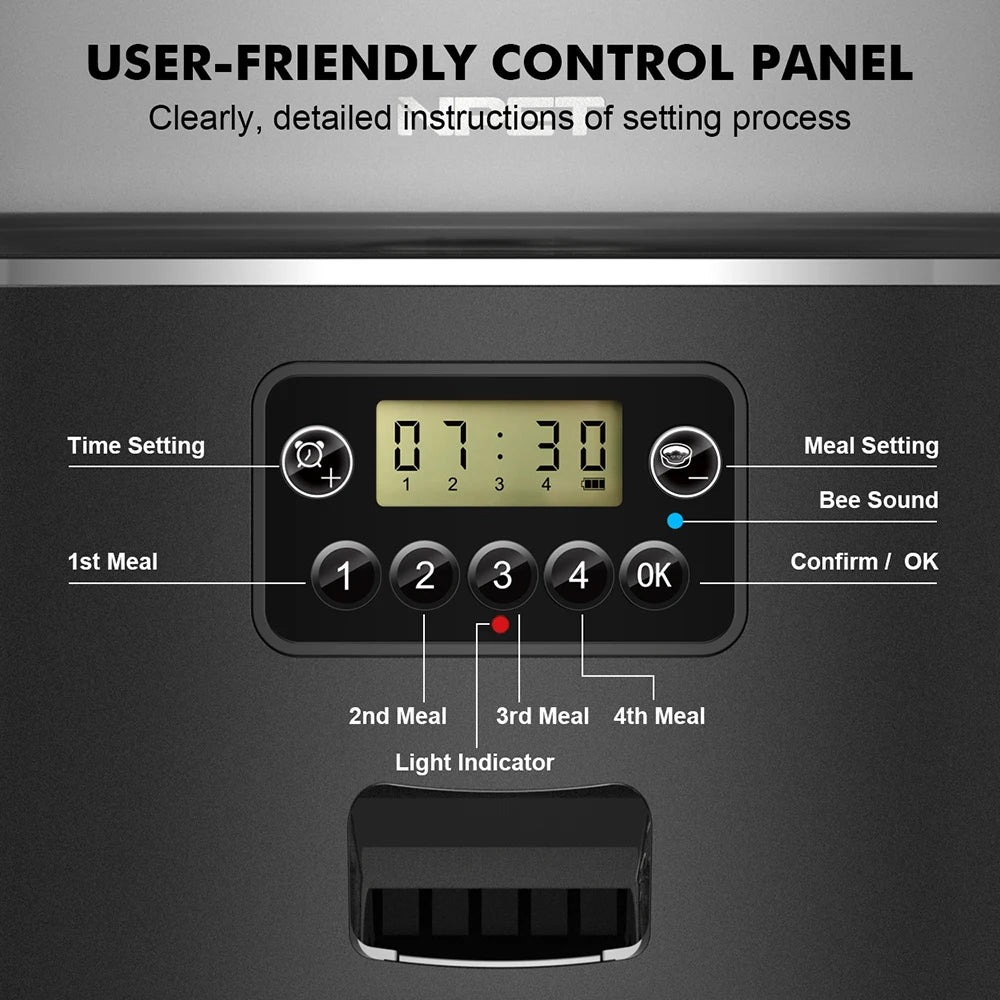 NPET Automatic Smart Pet Feeder for Cats and Dogs