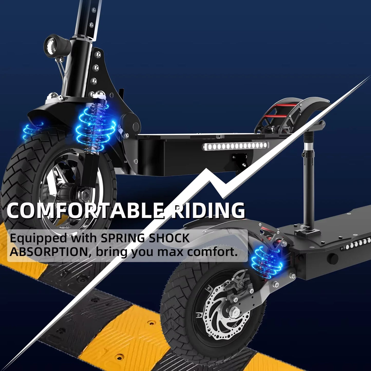 Hign Concerned 52V Electric Scooter 2500W Up 50 Miles