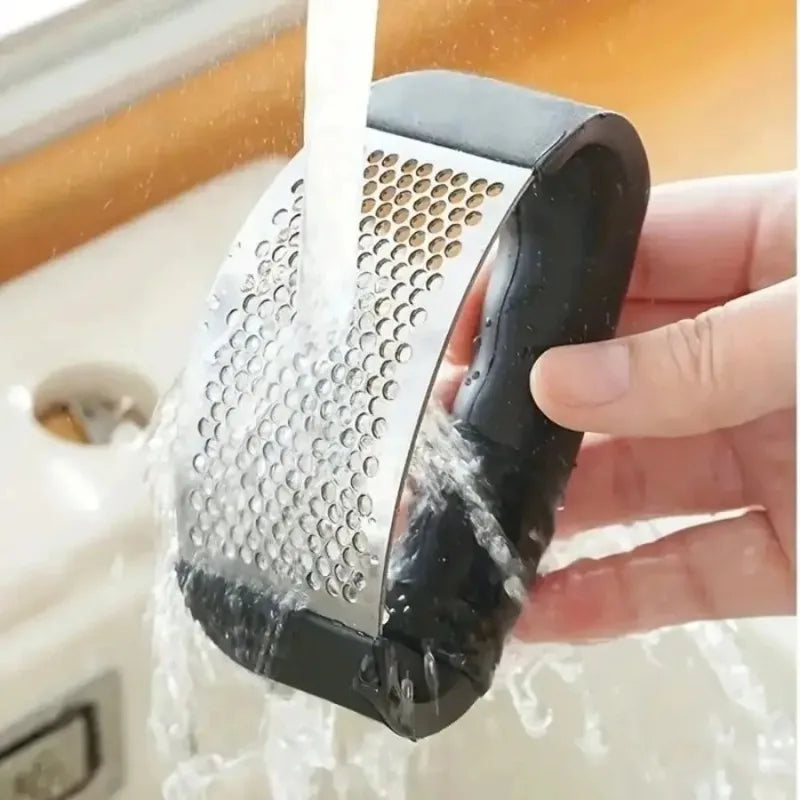 Novelty Moon Garlic Press Stainless Steel Heavy Duty Crusher