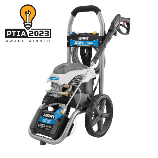3000PSI Electric Pressure Washer Brushless Motor 1.1GPM 25ft Hose Quick Connect Nozzles On-board Storage Heavy Duty Cleaning