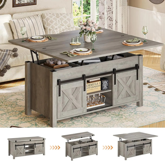 Lift Top Coffee Table, 4 in 1 Multi-Function Storage