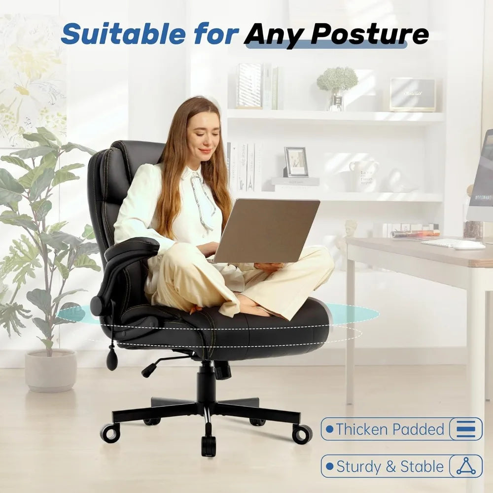 LZJV Heavy Duty Ergonomic Office Chair for Tall People