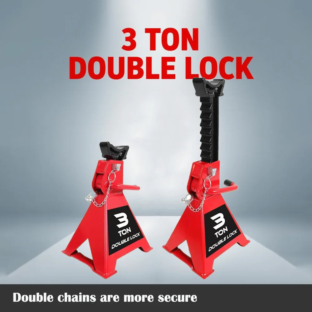 Hign-concerned 3 Ton Jack Stands With Double Locking Steel