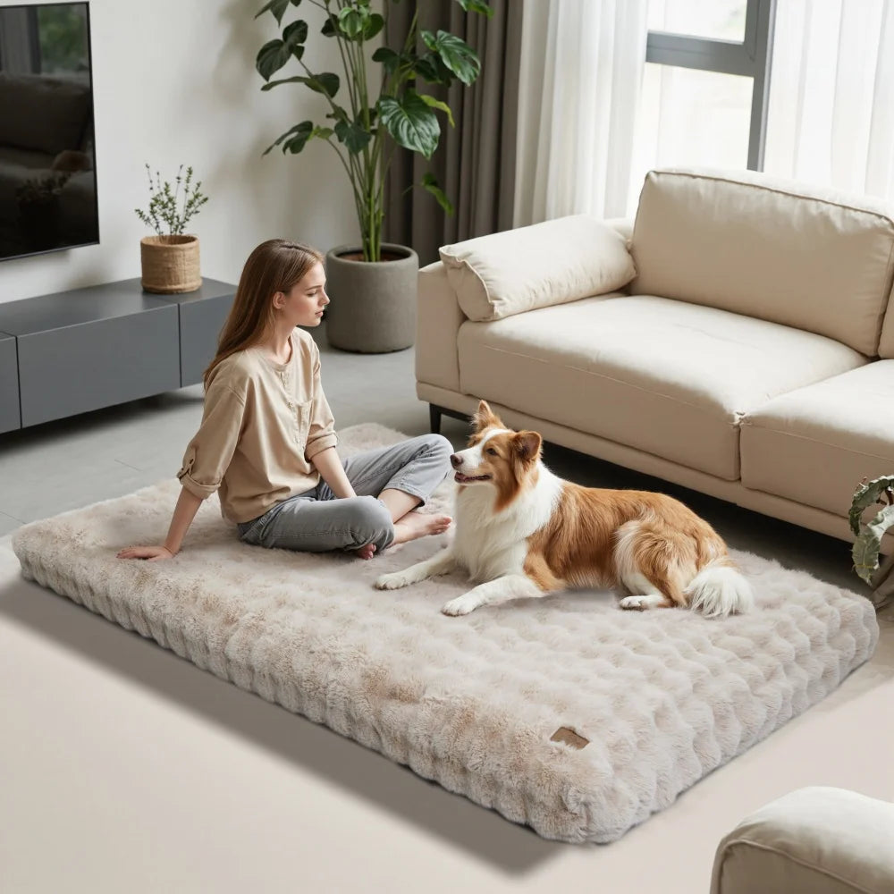BORWART Ultra Plush Dog Bed With Cloud Like Comfort