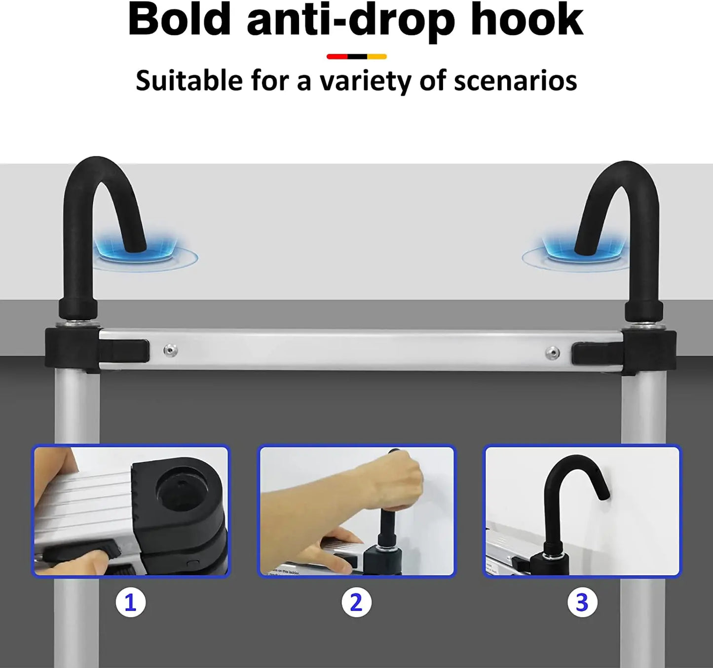 DayPlus Telescoping Extension Ladder With Detachable Hook