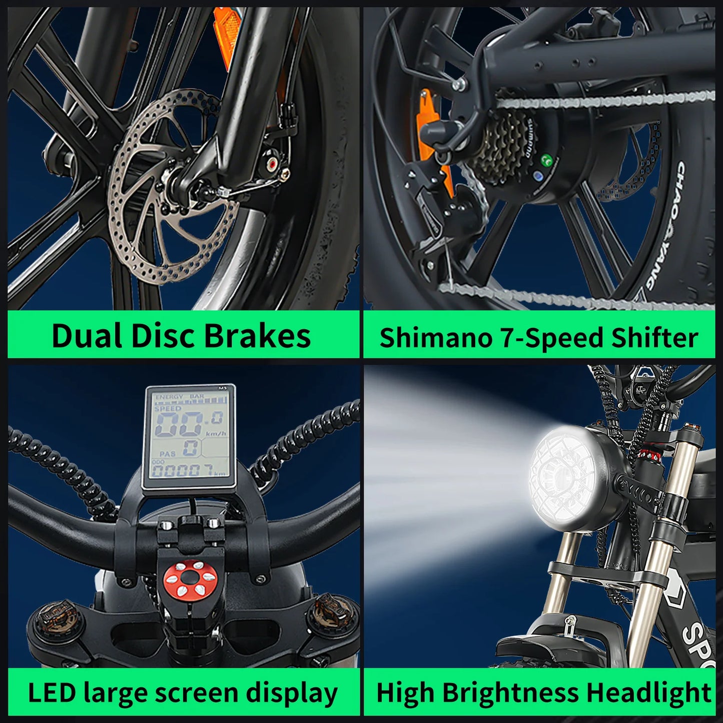 Max Speed AK2 Electric Fat Tire Bike 750W48V HighPerf
