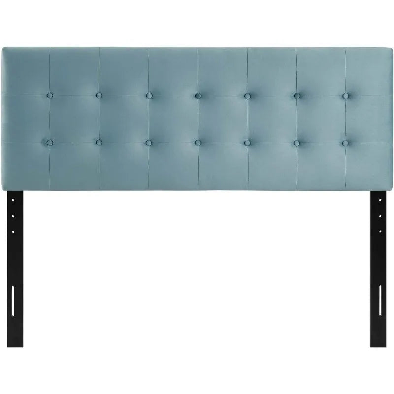 Modway Emily King Biscuit Tufted Performance Velvet Headboard Light Blue