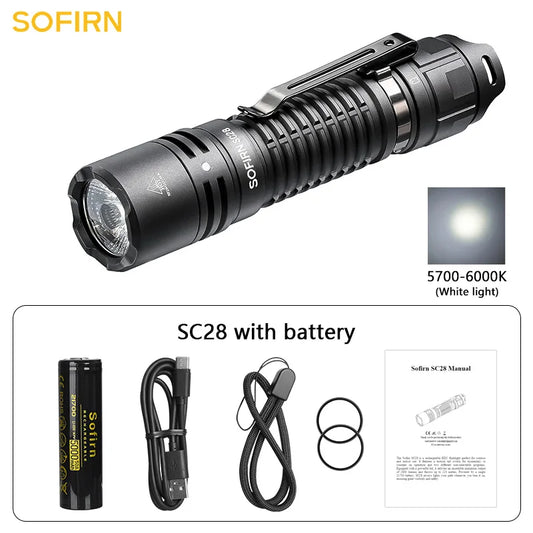 Sofirn SC28 XHP50B HD LED Rechargeable Flashlight Portable