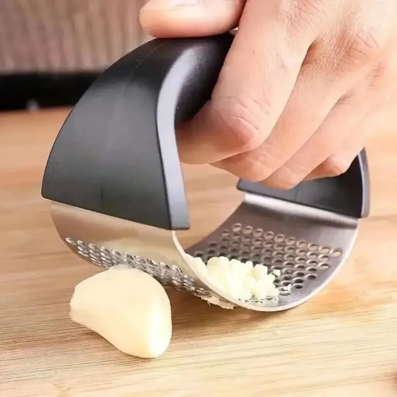 Novelty Moon Garlic Press Stainless Steel Heavy Duty Crusher