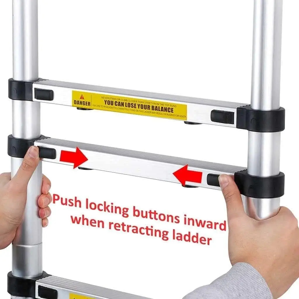 DayPlus Telescoping Extension Ladder With Detachable Hook