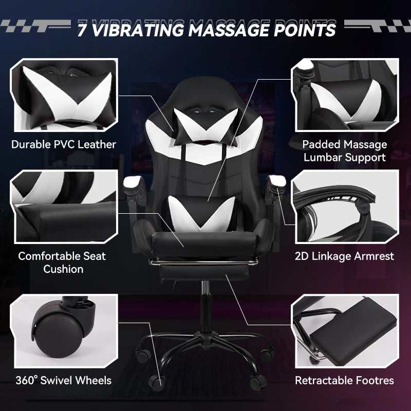 Nalupatio Ergonomic Office Chair Leather Esports Gaming
