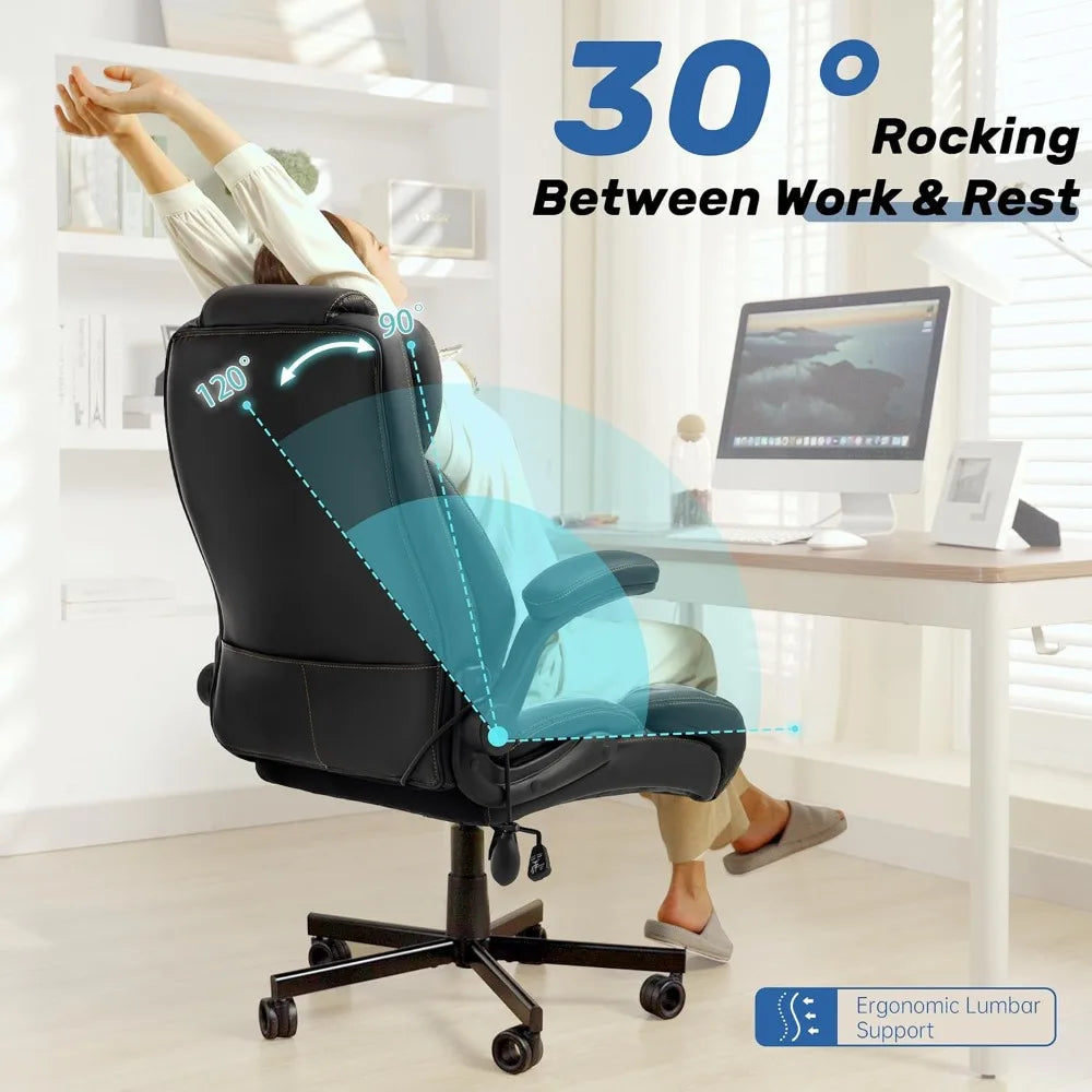 LZJV Heavy Duty Ergonomic Office Chair for Tall People