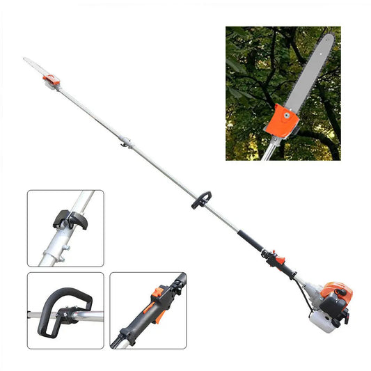 Pole Saw Split Shaft Chainsaw 52cc 2 Stroke Gas Powered Pruner Tree Trimmer
