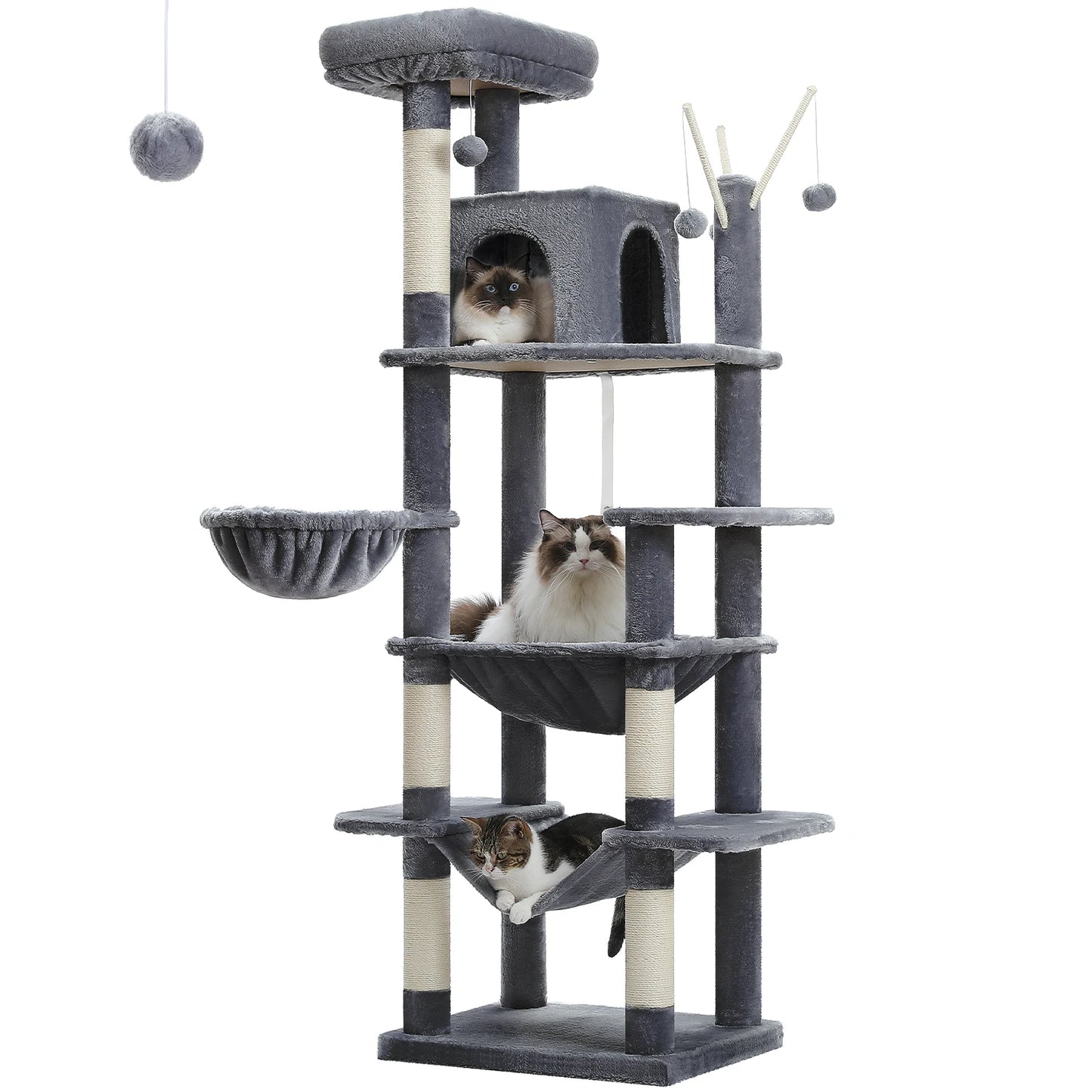 PAWZ Road Cat Tree Tower With Scratching Posts Indoor