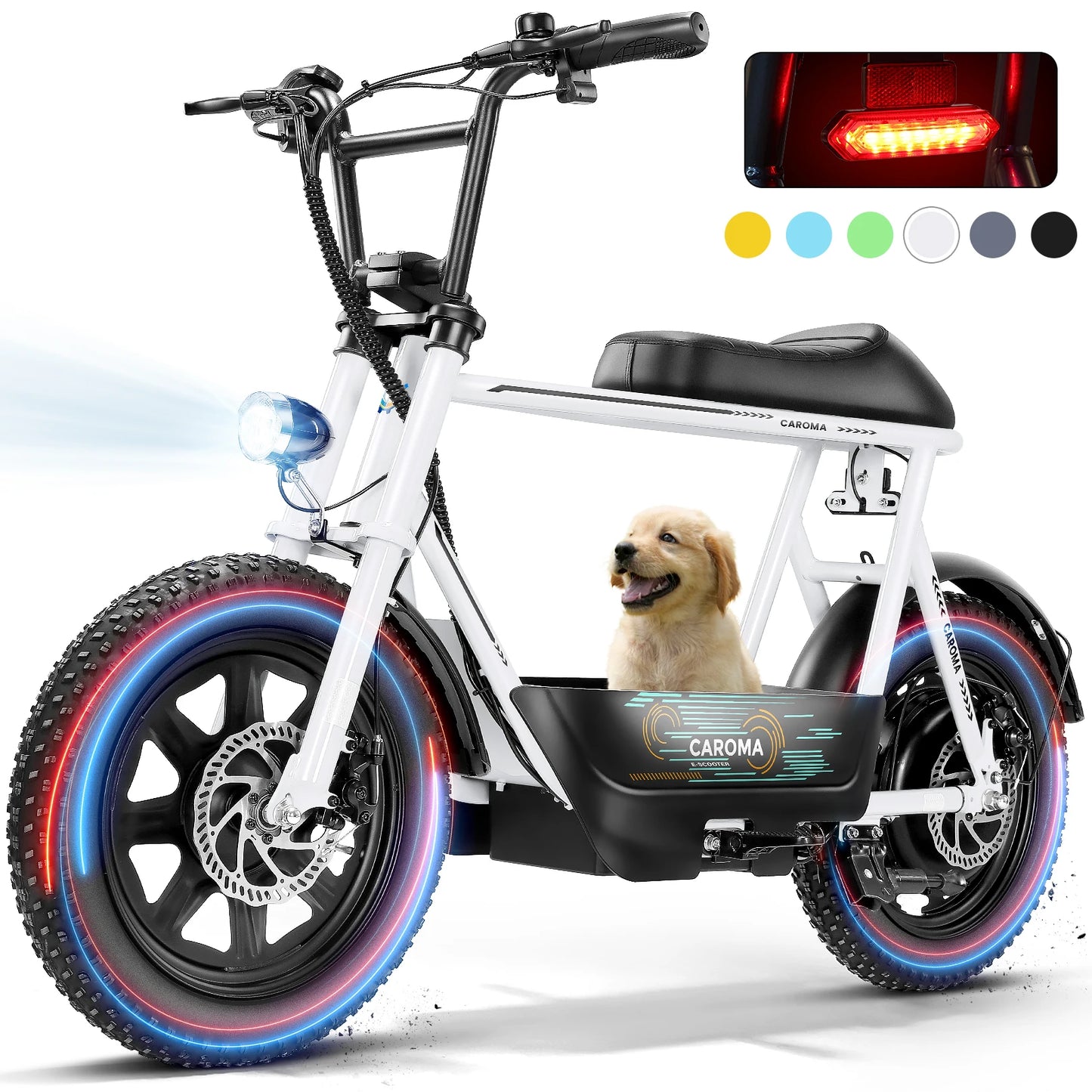 CAROMA Peak 819W Electric Scooter With Seat All Terrain