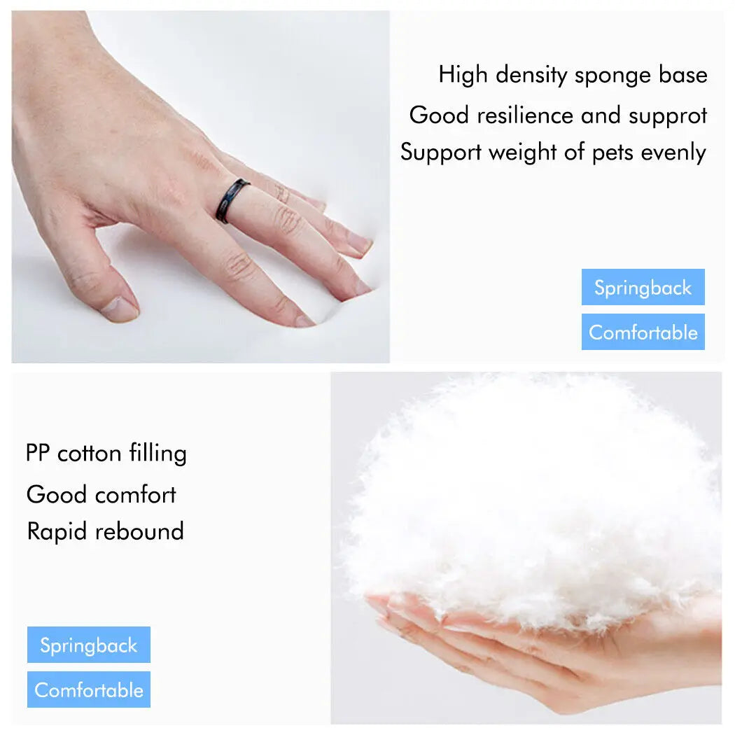 BINGOPAWCN Orthopedic Dog Bed Cushion With Removable Cover