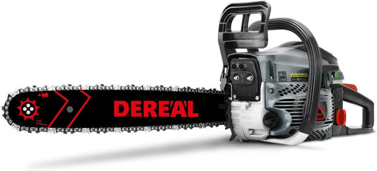 Gas Powered Chainsaw 20IN 6220G 62CC 2-Cycle Gas Powered Chainsaw Handheld Cordless Petrol Gasoline Chain Saw for Farm, Garden a