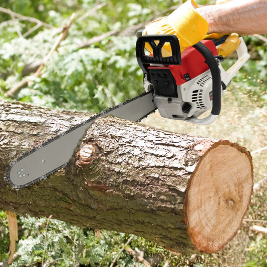 20 Inches 52CC Gasoline Chain Saw Gas-Powered Cordless Chainsaw for Cutting Wood Garden Tools