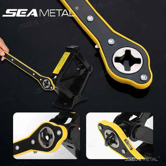Seametal Universal Car Jack Handle Labor Saving Wrench