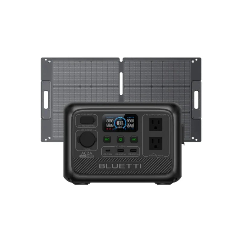 [US Plug] BLUETTI AC2A 300W 204Wh Portable Power Station LiFePO4 Battery Backup Solar Generator 3,000+ Cycle App Camping RV Life