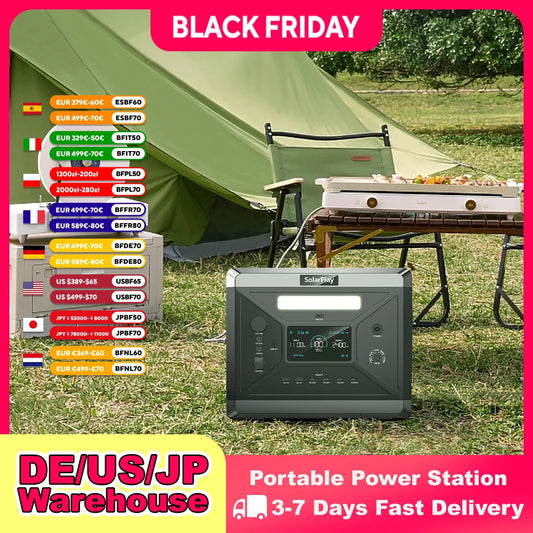 SOLARPLAY Q2501 Portable Power Station 2160Wh LiFePO4 Battery
