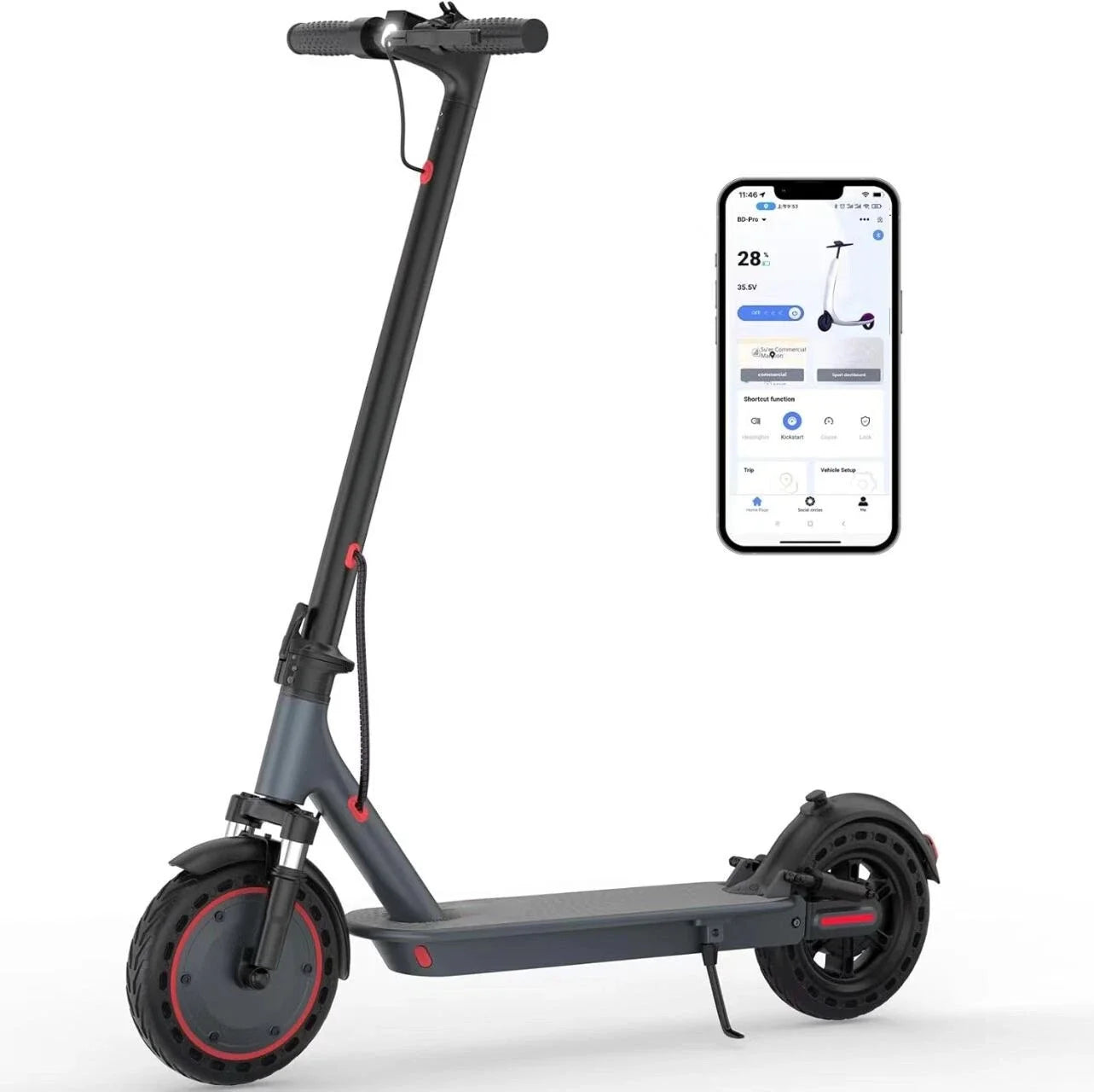 AOVOPRO TMAX Electric Scooter 500W 22MPH Folding App Enabled