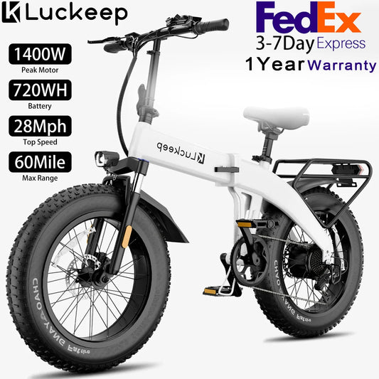 Luckeep X1 Lite Fold Electric Bike 1400W Peak Motor