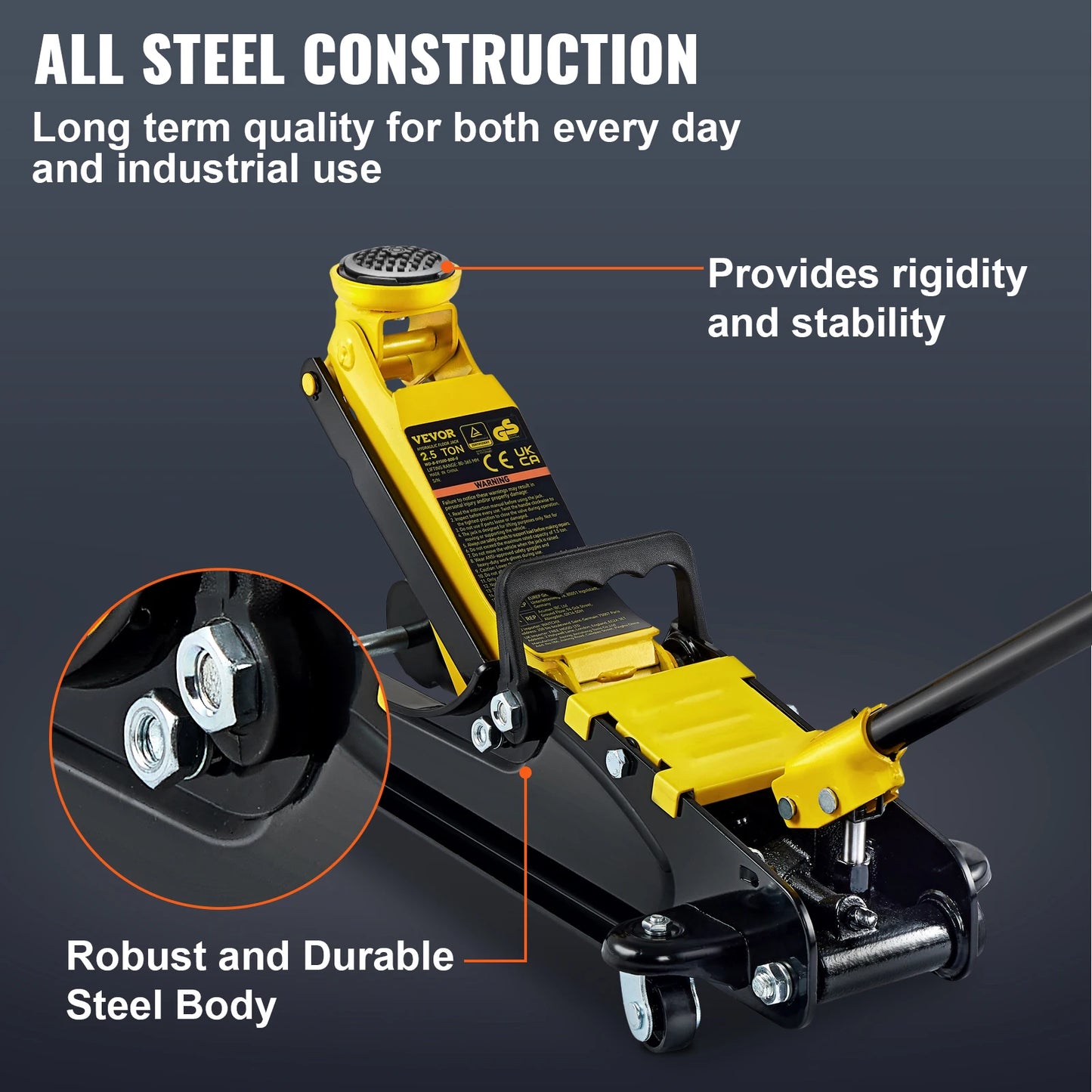 SucceBuy 2.5 Ton Floor Hydraulic Jack Heavy Duty Steel
