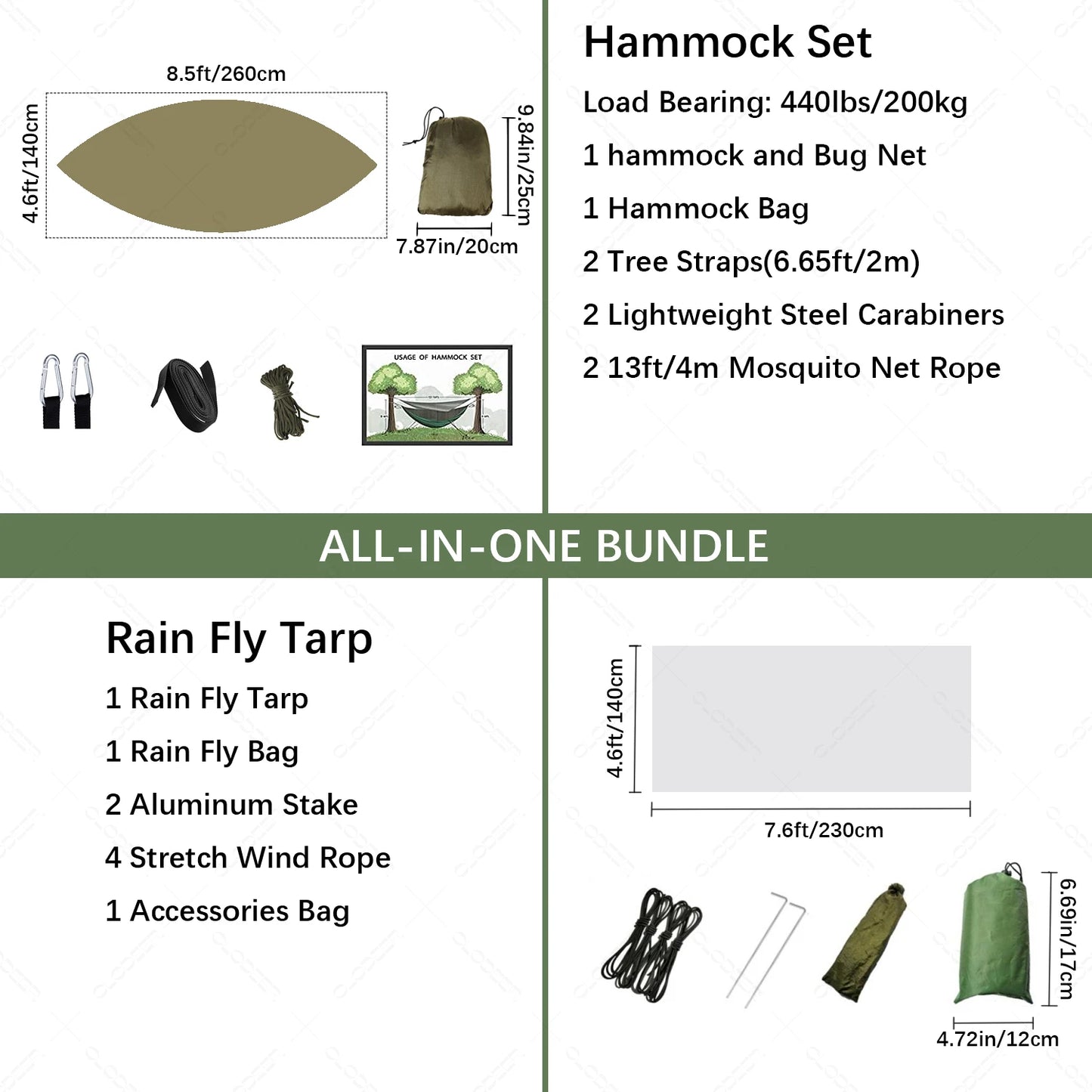 Anti Outdoor Camping Hammock With Mosquito Net And Rain Tent Equipment Shelters Camp Bed Survival Portable Hammock
