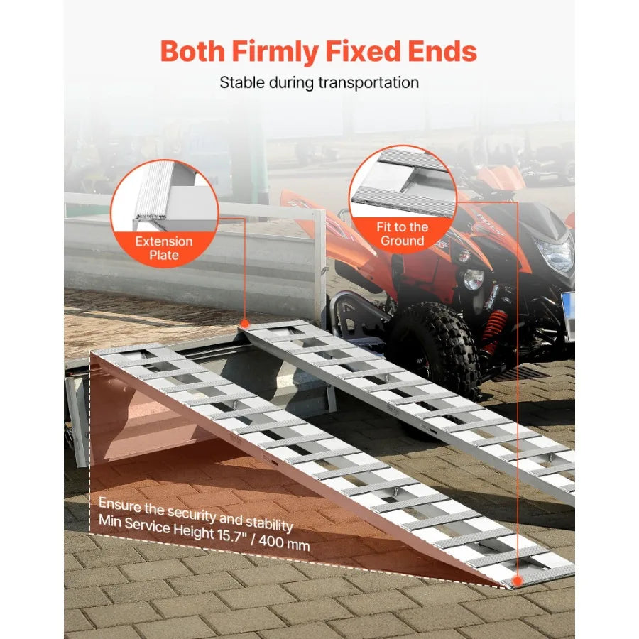High Concerned Loading Ramps 2 Pieces Trailer Ramp Set