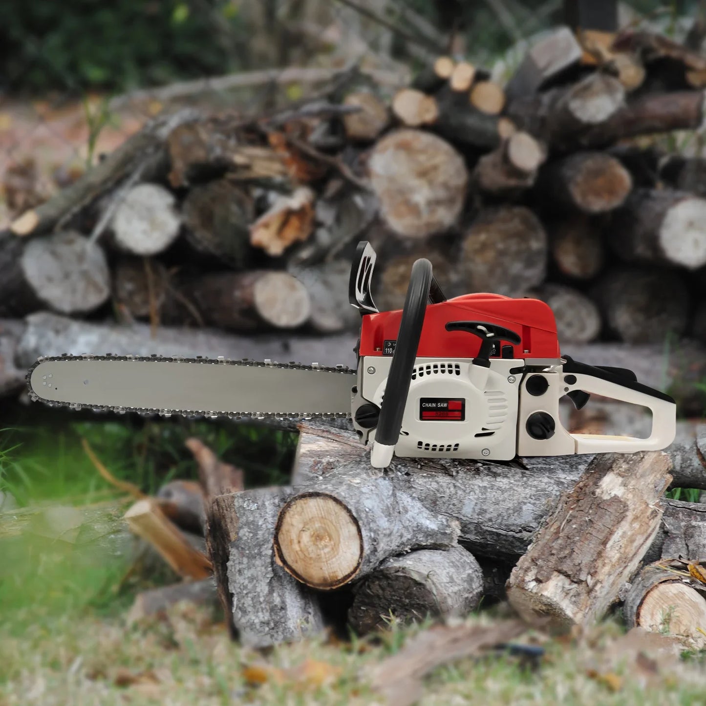 20 Inches 52CC Gasoline Chain Saw Gas-Powered Cordless Chainsaw for Cutting Wood Garden Tools